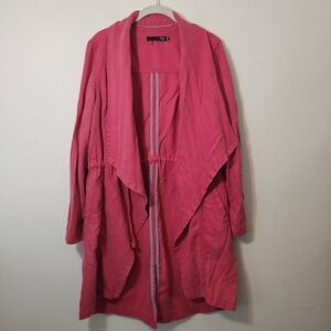 Max Jeans Pink Tencel Drape Jacket Medium
